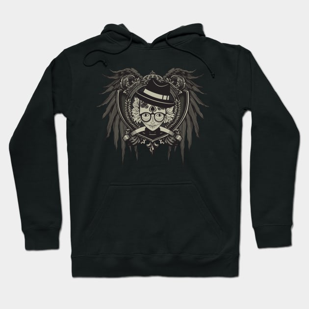 Skull Gambler Hoodie by santicaruncho